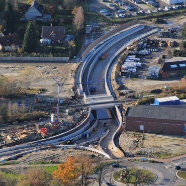 Entlastungsstraße Vechta-West Straßentrog mit Geh- und Radweg inkl. Bahnüberführung (Projekt: 5211)