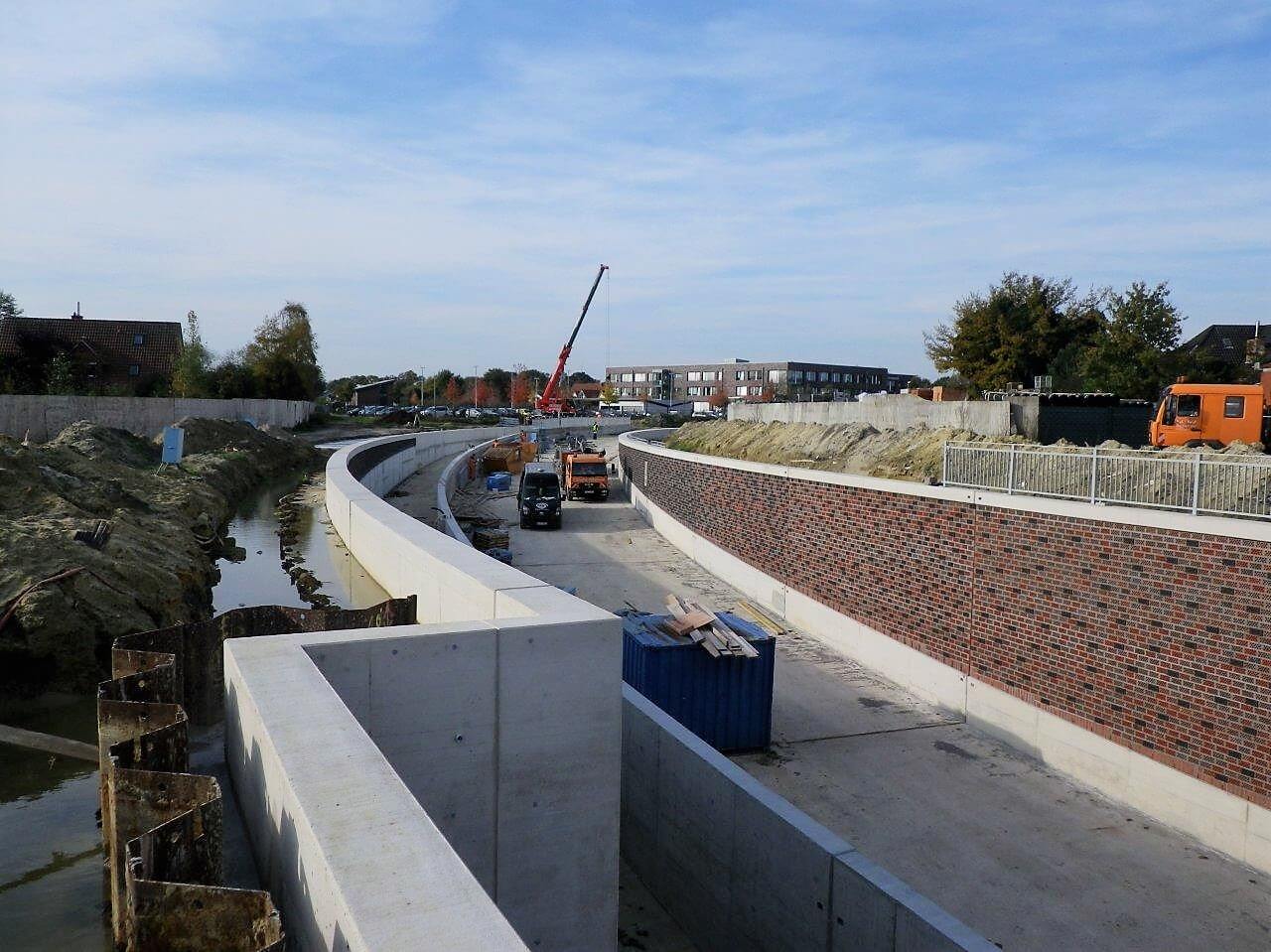 Entlastungsstraße Vechta-West Straßentrog mit Geh- und Radweg inkl. Bahnüberführung (Projekt: 5211)