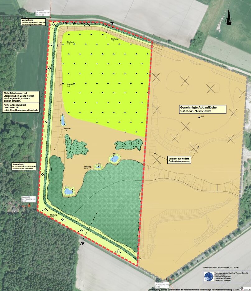 Westliche Erweiterung des Trockenabbaus in Kirchwalsede IDN-Projekt 5255