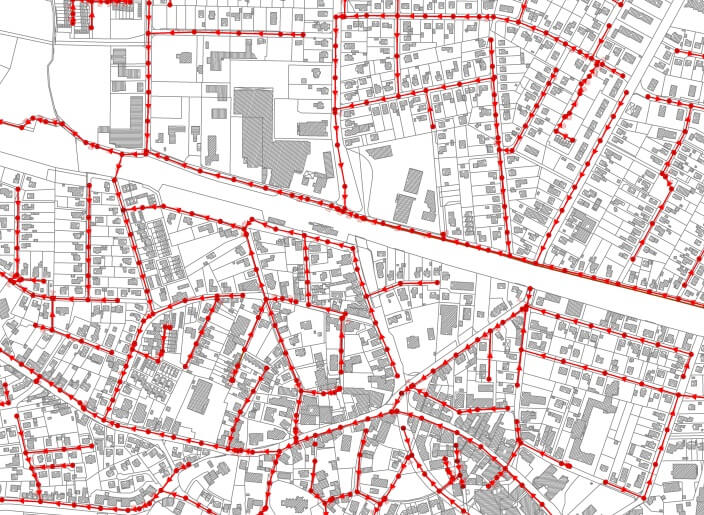 Aufstellung SW-Kanalkataster in der Gemeinde Oyten - IDN Referenz